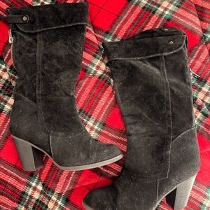 Vybe- Black Suede Women's Boots - Size 10M